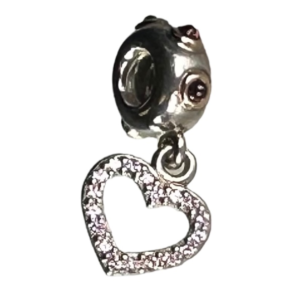 PANDORA Be My Valentine Heart Dangle Charm 790590RHL - Picture 3 of 3